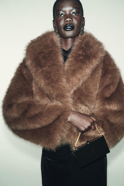 Short Faux Fur Jacket