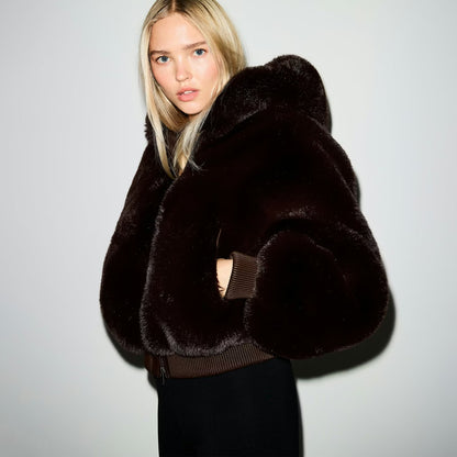 Eloria Fur Zip Up